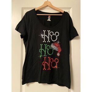 HO HO HO Christmas Women's T-shirt size XL